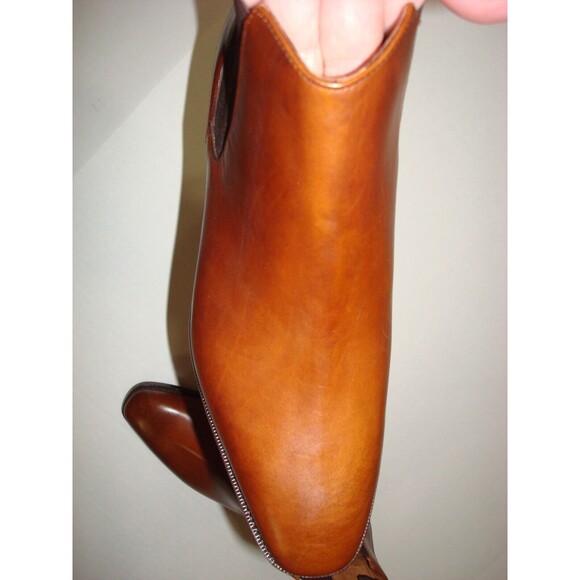 New Womens 7 8 8.5 NIB Ralph Lauren Collection Rexford Brown Leather Boot Italy - Picture 4 of 16